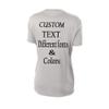 Customized Ladies V Neck Tee, Polyester Workout Design Your Own Sports Shirt Silver view 2