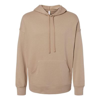 Bella + Canvas Unisex Sponge Fleece Pullover DTM Hoodie L TAN