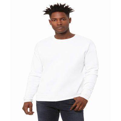 Bella + Canvas Unisex Drop Shoulder Fleece XL DTG WHITE