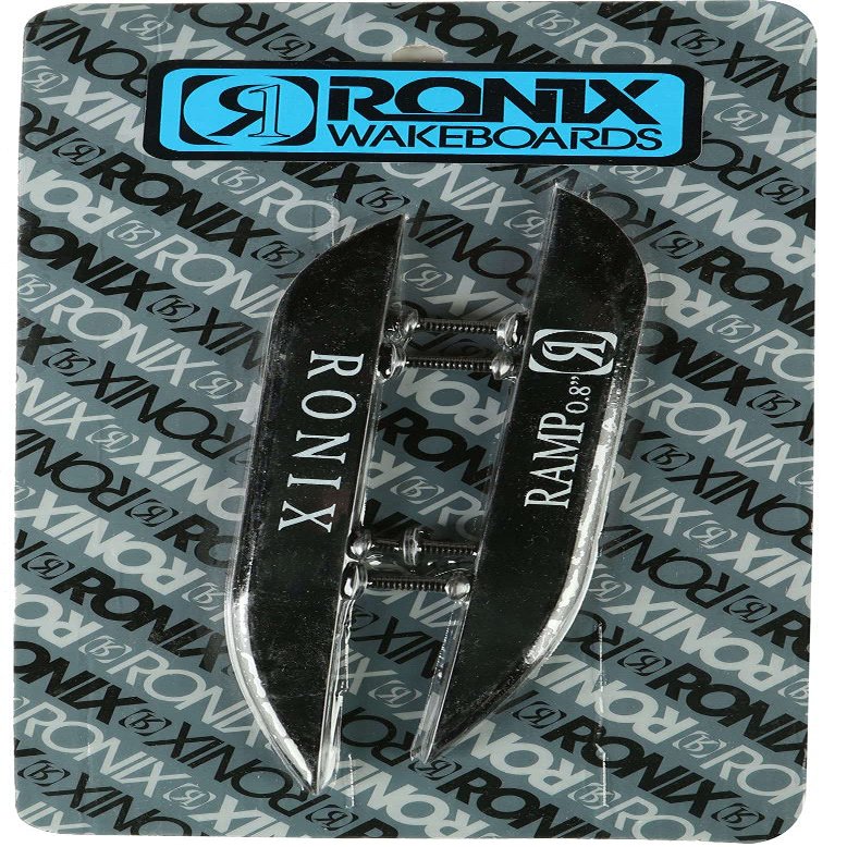 Ronix Fiberglass Ramp Wakeboard Fin - (2 Pack) - Black (0.8in)