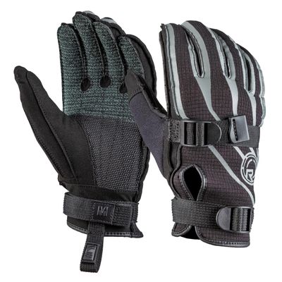 Radar Ergo-K Inside-Out Waterski Glove - Black/Gun Metal - XL