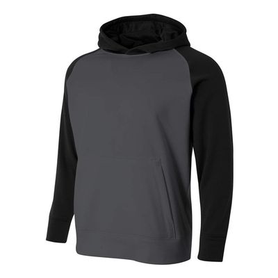 A4 Sportswear Youth Small Graphite/Black Tech Fleece Hoodie