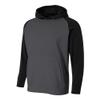 A4 Sportswear Youth Small Graphite/Black Tech Fleece Hoodie view 1