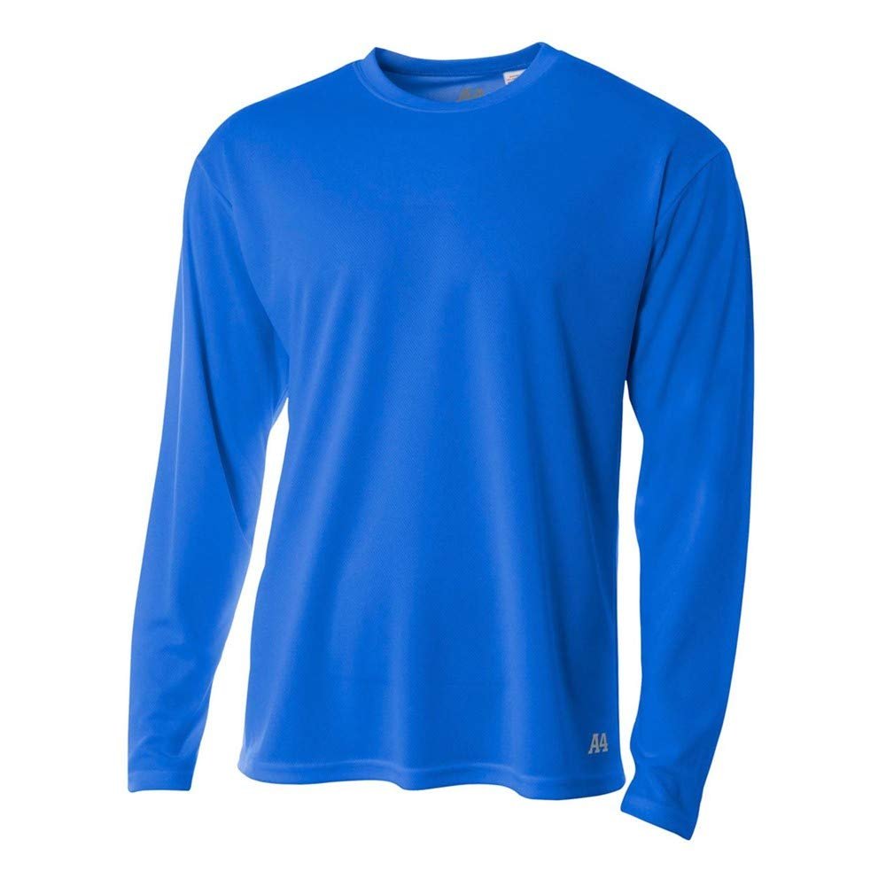 Adult 3XL Royal Birdseye Mesh Long Sleeve