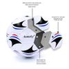 Aoneky Size 3 1-Pack Adult Soccer Ball - Eco-Friendly 2.5mm PVC Leather, Durable Machine-Stitched Design, Ball Pump Included view 4