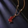 superchic Handmade Red Enamel Chinese Fierce Animal Dragon Pendant Necklace with Austrian Crystals in Gold Plating (Red) view 4