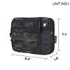 EXCELLENT ELITE SPANKER Molle Admin Pouch Tactical EDC Tool Pouch Military Nylon Holder Modular Utility Organizer Bag(Multicam Black) view 2