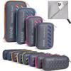 BAGAIL Camping Towel with EVA Case, Compact & Ultra Soft Microfiber Travel Towel - Super Absorbent & Lightweight Quick Dry Towels for Sports, Beach, Gym, Backpacking, Hiking and Yoga - Grey, XXL view 1