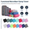 BAGAIL Camping Towel with EVA Case, Compact & Ultra Soft Microfiber Travel Towel - Super Absorbent & Lightweight Quick Dry Towels for Sports, Beach, Gym, Backpacking, Hiking and Yoga - Grey, XXL view 2