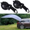 2 Pack, Strong Suction Cup Anchor Securing Strap Hook Tie Down, Camping Tarp as Car Side Awning, for SUV, MPV,Trailer,Teardrop,Sedan Anti-uv Tent for Beach Camping/Auto Traveling Tent/Shade Awning view 1