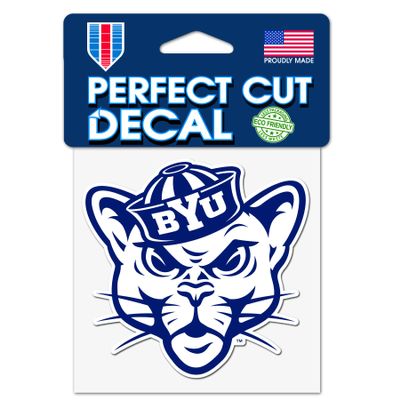 WinCraftt BYU Cougars Vault Logo 4 x 4 Inch Perfect Cut Decal