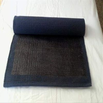 Wayam Eco Friendly Non Slip Yoga mat Cotton Natural Latex no PVC (Blue)