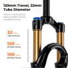 BOLANY 26/27.5/29 inch MTB Bicycle Magnesium Alloy Suspension Fork, Tapered Steerer and Straight Steerer Front Fork (Manual Lockout - Remote Lockout) view 4