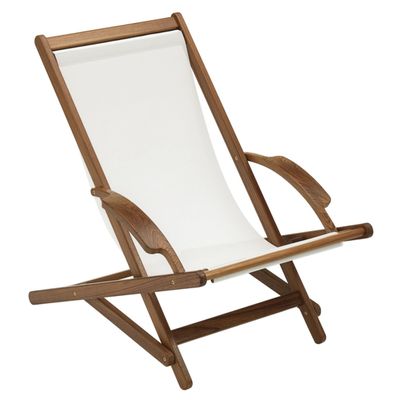 Whitecap 60073 Teak Sun Chair W/Batyline Sling