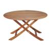 Whitecap 63037 Teak Rembrandt Table Oval Slat Top view 1