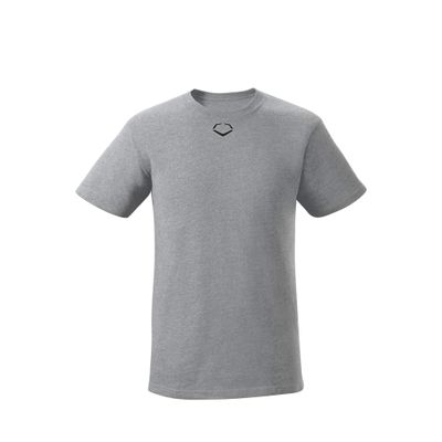 EvoShield Youth Heather Short Sleeve Tee - Grey, Medium