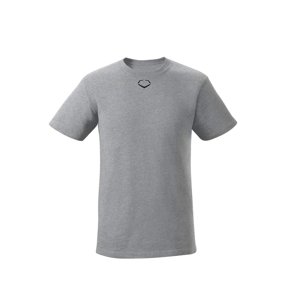 EvoShield Youth Heather Short Sleeve Tee - Grey, Medium
