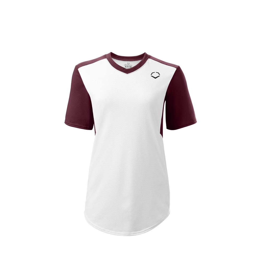 EvoShield Women's E810 V-Neck Pullover Jersey, Cardinal - Medium