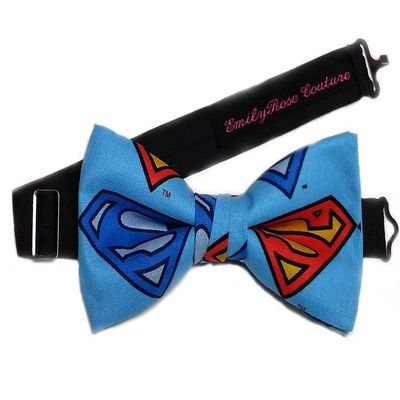 EmilyRose Couture Superheroes Bow Tie Collection (Group 4) (Super Logos, Large/ 12 Year Olds to Adults)