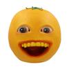 XuanYou Halloween Funny Orange Latex Fruitl Mask with Tooth view 1