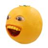 XuanYou Halloween Funny Orange Latex Fruitl Mask with Tooth view 2