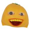 XuanYou Halloween Funny Orange Latex Fruitl Mask with Tooth view 3