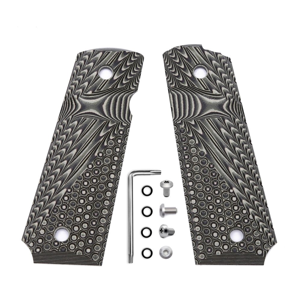 Ambidextrous G10 1911 Grips Full Size Ambi Safety Cut OPS Texture