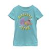 Fifth Sun girls Spongebob Squarepants Patrick Birthday Six Short Sleeve Tee T Shirt, Tahiti Blue, X-Small US view 1
