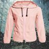 Avoogue Raincoat Women Lightweight Waterproof Rain Jackets Packable Outdoor Hooded Windbreaker Running Coat (Pink XXL) view 2