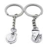 50 PCS Antique Silver Plated Keyrings Keychains JN7R7 Cake Pan Key Ring Chains Tags Clasps view 1
