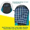 Bessport Sleeping Bag Winter | Flannel Lined 18 - 32 Extreme 3-4 Season Warm & Cool Weather Adult Sleeping Bags Large | Lightweight, Waterproof for Camping, Backpacking, Hiking view 3
