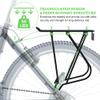 Bike Cargo Rack w/Bungee Cargo Net & Reflective Logo Universal Adjustable Bicycle Rear Luggage Touring Carrier Racks 55lbs Capacity Quick Release Mountain Road Bike Pannier Rack for 26"-29" Frames view 4