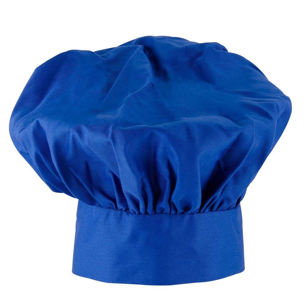 CHEFSKIN Baby Toddler Chef Hat Fully Adjustable Real Fabric Soft and Comfortable (Royal Blue)