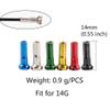 Juland 72 PCS Spoke Nipples Bike Spoke Nipples End Tips Nipples End Caps Wheel Spoke Nipples Decor for Mountain Road Bicycles 14G  Black view 2