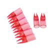 SHARROW 100pcs Archery Arrow Nocks Glue on 8mm Arrow Shaft Hunting Accessories Arrow Tails DIY (Transparent red) view 4