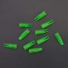 SHARROW 100pcs Archery Arrow Nocks Glue on 8mm Arrow Shaft Hunting Accessories Arrow Tails DIY (Transparent Green) view 4