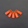 SHARROW 100pcs Archery Arrow Nocks Glue on 8mm Arrow Shaft Hunting Accessories Arrow Tails DIY (Transparent Orange) view 2