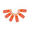 SHARROW 100pcs Archery Arrow Nocks Glue on 8mm Arrow Shaft Hunting Accessories Arrow Tails DIY (Transparent Orange) view 3