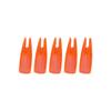 SHARROW 100pcs Archery Arrow Nocks Glue on 8mm Arrow Shaft Hunting Accessories Arrow Tails DIY (Transparent Orange) view 4