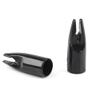 SHARROW 100pcs Archery Arrow Nocks Glue on 8mm Arrow Shaft Hunting Accessories Arrow Tails DIY (Black) view 2