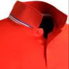 BCPOLO Mens Spandex Solft Polo Shirt Stretch Quick Dry Performance Active Workout Shirt Long Sleeves Polo Shirt Scarlet-M view 3