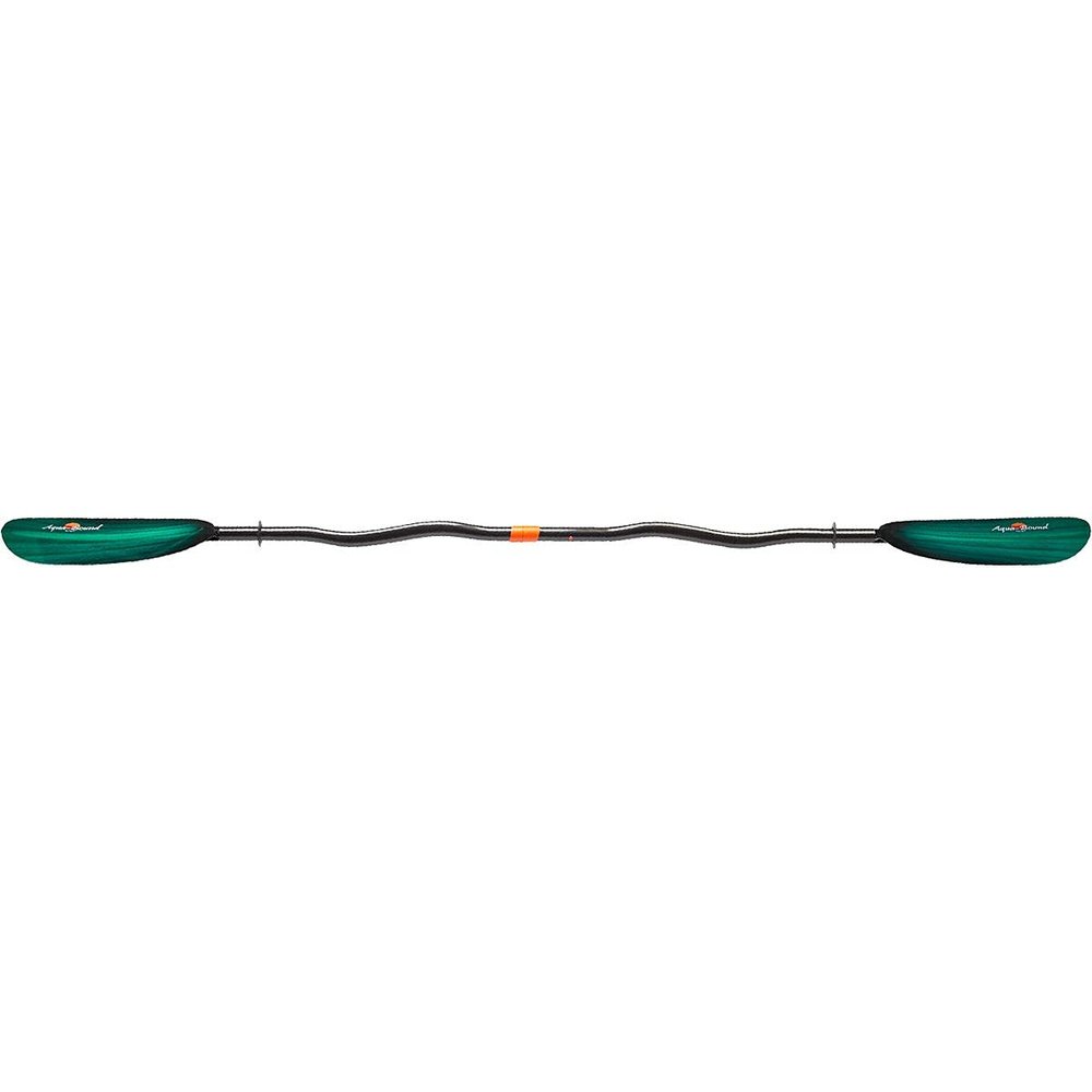 AQUA BOUND Tango Fiberglass Bent Shaft 2-Piece Kayak Paddle-GreenTide-230cm