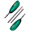 AQUA BOUND Tango Fiberglass Straight Shaft 4-Piece Kayak Paddle-GreenTide-240cm view 1