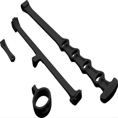 Clicgear 8.0+ Golf Trolley Wheel Trim Kit 8.0+, Black,