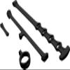 Clicgear 8.0+ Golf Trolley Wheel Trim Kit 8.0+, Black, view 1