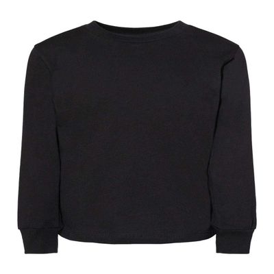 Bella + Canvas Youth Toddler Jersey Long Sleeve T-Shirt 5T BLACK