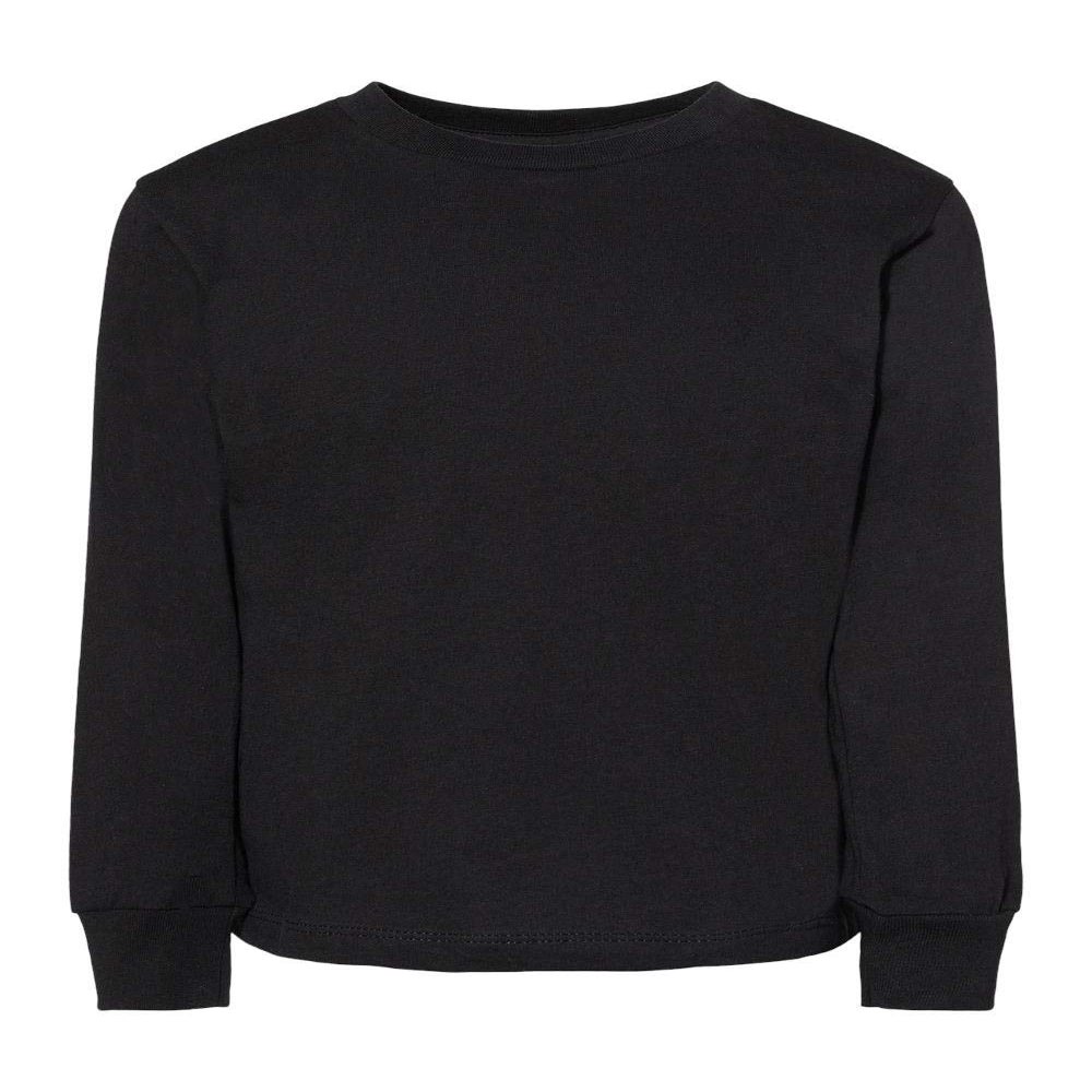 Bella + Canvas Youth Toddler Jersey Long Sleeve T-Shirt 5T BLACK