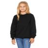 BELLA + CANVAS Youth Sponge Fleece Sweatshirt S Black view 1