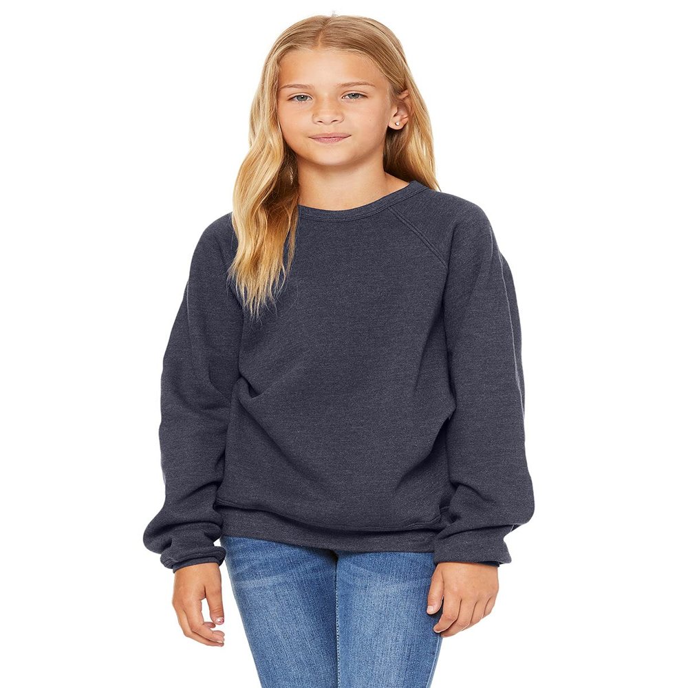 Bella+Canvas Youth Sponge Fleece Raglan Sweatshirt