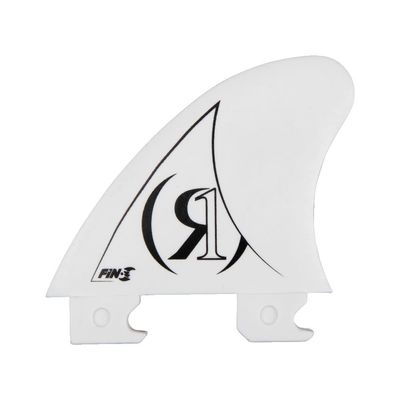Ronix Fin-S 2.0 Tool-Less Center Surf Fin (1 Pack), White, 3.0 Inches